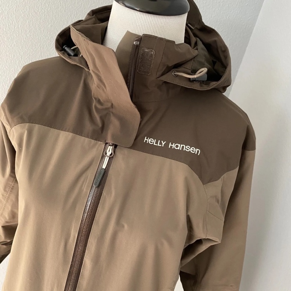 Helly Hansen Tech Xs Brown Soft Shell Jacket Hood - image 4